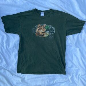 vintage wolf tee